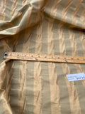 Fabulous Quality Silk Shantung Stripes - GOLD/ OLIVE GREEN!!!