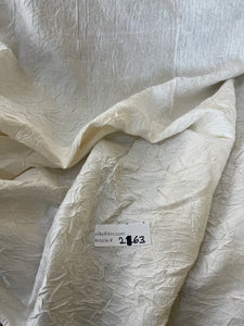 Designer Quality Silk Shantung / Crushed Silk Collection - SNOW WHITE!!!