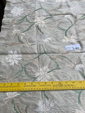 Designer Quality Silk Shantung Embroidery / Sun Flower Silk Collection - IVORY!!!