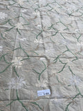 Designer Quality Silk Shantung Embroidery / Sun Flower Silk Collection - IVORY!!!