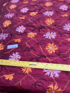 Designer Quality Silk Shantung Embroidery / Sun Flower Silk Collection - SHERRY!!!