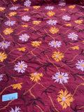 Designer Quality Silk Shantung Embroidery / Sun Flower Silk Collection - SHERRY!!!