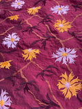 Designer Quality Silk Shantung Embroidery / Sun Flower Silk Collection - SHERRY!!!