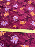 Designer Quality Silk Shantung Embroidery / Sun Flower Silk Collection - SHERRY!!!