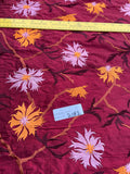 Designer Quality Silk Shantung Embroidery / Sun Flower Silk Collection - SHERRY!!!
