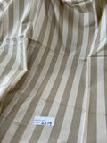 Designer Quality Silk Shantung Stripes - CAMEL/ DARK IVORY!!!