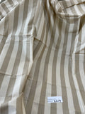 Designer Quality Silk Shantung Stripes - CAMEL/ DARK IVORY!!!