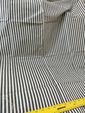 Designer Quality Silk Shantung Stripes - BLACK/ CREAM!!!