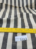 Designer Quality Silk Shantung Stripes - BLACK/ CREAM!!!