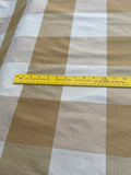 Designer Quality Silk Shantung / Taffeta Buffalo Checks - NATURALS!!!