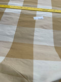 Designer Quality Silk Shantung / Taffeta Buffalo Checks - NATURALS!!!