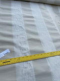 Designer Quality Silk Shantung / Taffeta Stripes -IVORY/ OYSTER!!!