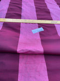 Designer Quality Silk Shantung / Taffeta Stripes - SHERRY/ ROSE!!!