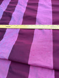 Designer Quality Silk Shantung / Taffeta Stripes - SHERRY/ ROSE!!!