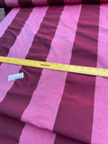 Designer Quality Silk Shantung / Taffeta Stripes - SHERRY/ ROSE!!!