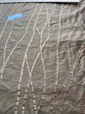 Designer Quality Silk Shantung Embroidery / Bamboo Collection - BURNT GOLD!!!