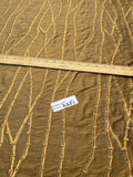 Designer Quality Silk Shantung Embroidery / Bamboo Collection - BURNT GOLD!!!