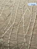 Designer Quality Silk Shantung Embroidery / Bamboo Collection - GOLDEN WHEAT!!!