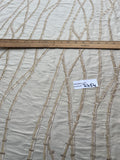 Designer Quality Silk Shantung Embroidery / Bamboo Collection - IVORY!!!