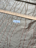 Designer Quality Silk Shantung Embroidery / Bamboo Collection - OLIVE GOLD!!!