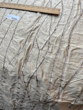 Designer Quality Silk Shantung Embroidery / Bamboo Collection - CHAMPAGNE!!!