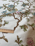 Designer Quality Silk Shantung Screen Print  - PARAKEET!!!