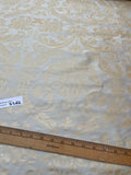 Designer Quality Silk Shantung Screen Print  - DAMASK PATTERN!!!