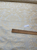 Designer Quality Silk Shantung Screen Print  - DAMASK PATTERN!!!