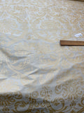 Designer Quality Silk Shantung Screen Print  - DAMASK PATTERN!!!