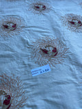 Exquisite Quality Silk Shantung Embroidery - BIRDS NEST!!!