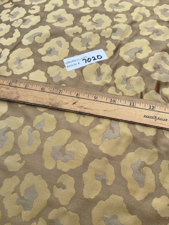 High Quality Heavy Silk Satin Damask Jacquard - CAPPUCCINO/ GOLD!!!