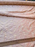 High Quality Heavy Silk Satin Damask Jacquard - PEACH PINK/ GOLD!!!