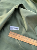 Exquisite Quality Rib Silk Satin fabric medium/heavy  - IRIDESCENT DARK MOSS!!!