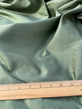 Exquisite Quality Rib Silk Satin fabric medium/heavy  - IRIDESCENT DARK MOSS!!!