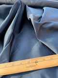 Exquisite Quality Rib Silk Satin fabric medium/heavy - IRIDESCENT NAVY!!!