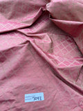 Designer Quality Silk Shantung Jacquard/ High End Fabrics - ROSE/ CHAMPAGNE!!!