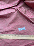 Designer Quality Silk Shantung Jacquard/ High End Fabrics - ROSE/ CHAMPAGNE!!!