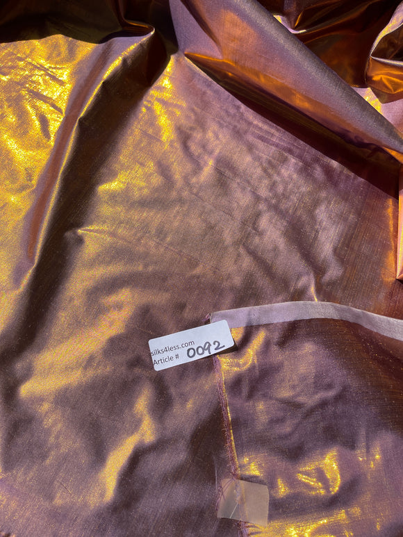 Great Quality Silk Dupioni Lurex - Purple/Gold!!!