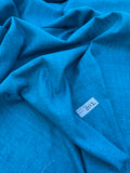 Exquisite Quality 2 Ply Raw Silk Matka  - TURQUOISE!!!