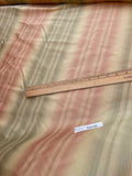 Designer Quality Silk Taffeta Ombre Stripes - Brick Red/ Greens!!!
