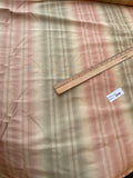 Designer Quality Silk Taffeta Ombre Stripes - Brick Red/ Greens!!!