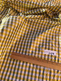 Designer Quality Gorgeous Silk Taffeta Plaid - YELLOW/ BLACK/ OFF-WHITE!!!