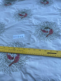 Designer Quality Gorgeous Silk Taffeta Embroidery - MINT GREEN/ BIRDS NEST!!!