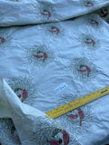 Designer Quality Gorgeous Silk Taffeta Embroidery - MINT GREEN/ BIRDS NEST!!!