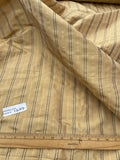 Designer Quality Gorgeous Silk Taffeta Stripes - GOLDS/ OFF-WHITE/ NAVY!!!