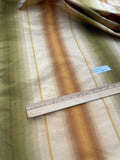 Designer Quality Gorgeous Silk Taffeta Ombre Stripes  - GREENS/ BROWN!!!