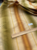 Designer Quality Gorgeous Silk Taffeta Ombre Stripes  - GREENS/ BROWN!!!