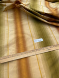 Designer Quality Gorgeous Silk Taffeta Ombre Stripes  - GREENS/ BROWN!!!