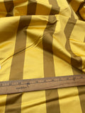 Designer Quality Gorgeous Silk Taffeta Satin Stripes - BROWN/ GOLD!!!