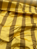 Designer Quality Gorgeous Silk Taffeta Satin Stripes - BROWN/ GOLD!!!